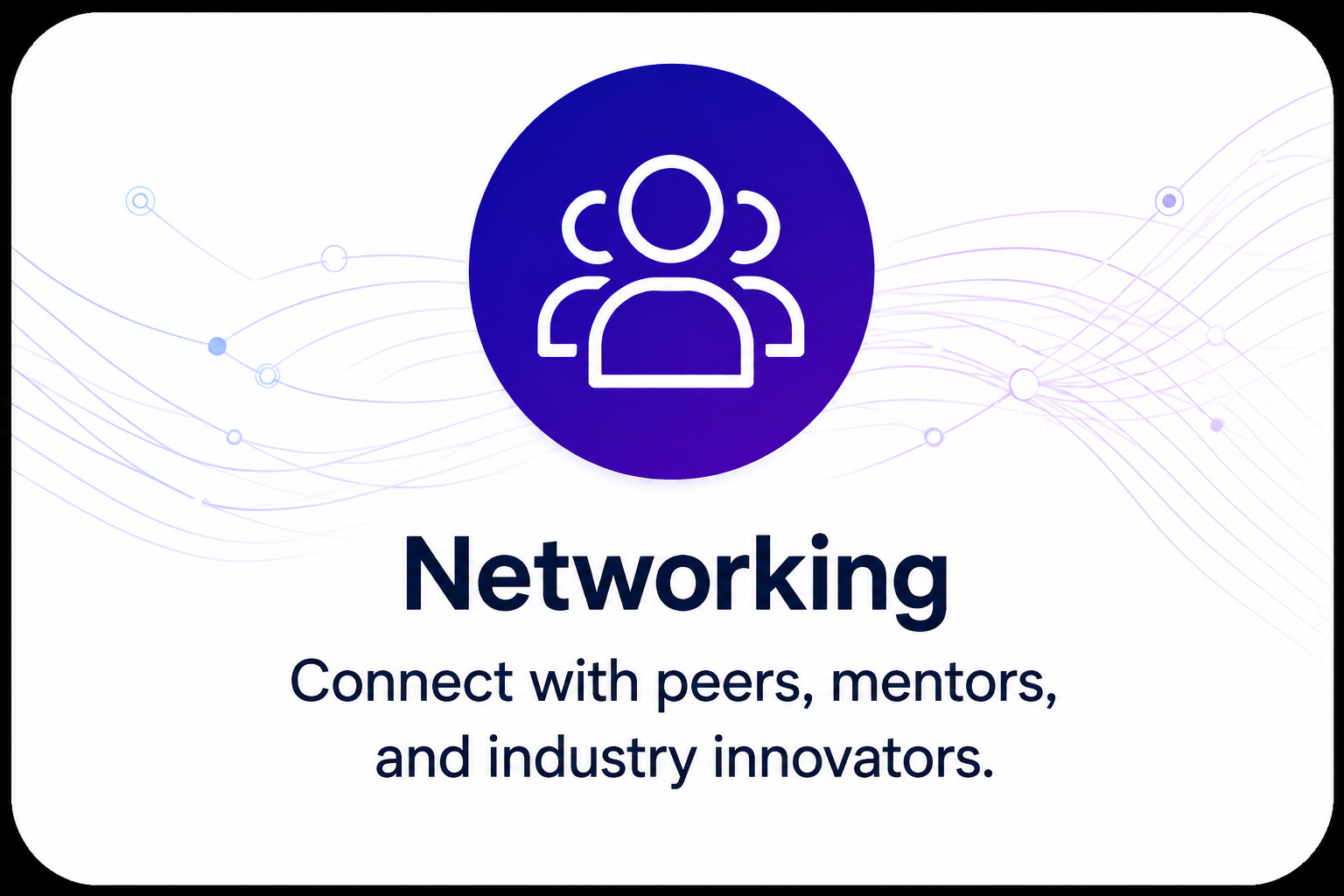Boardwalk Bytes networking graphic promoting connections with cybersecurity peers, mentors, and industry innovators.